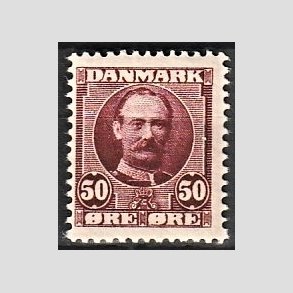 FRIM�RKER DANMARK | 1907 - AFA 58 - Frederik VIII 50 �re r�dlilla - Ubrugt
