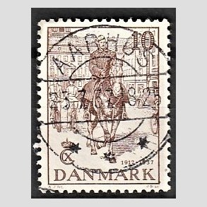 FRIM�RKER DANMARK | 1937 - AFA 240 - Chr. X 25 �re jubil�um 10 �re brun - Lux Stemplet Aarhus