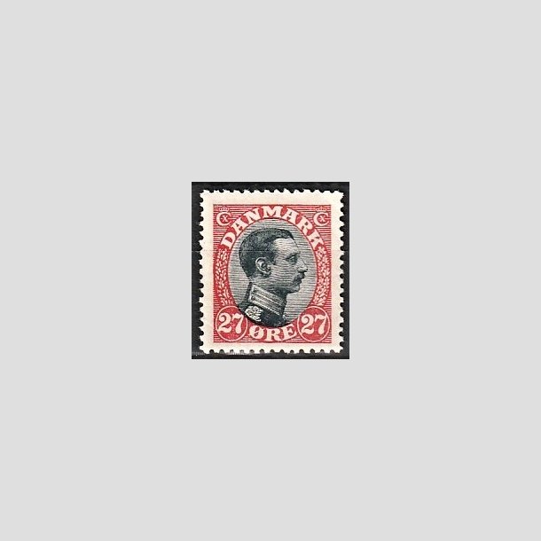 FRIMRKER DANMARK | 1918-20 - AFA 102 - Chr. X 27 re rd/sort - Ubrugt