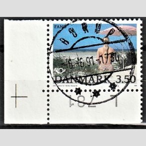 FRIM�RKER DANMARK | 1991 - AFA 993 - Turistm�l - 3,50 Kr. flerfarvet - Pragt Stemplet