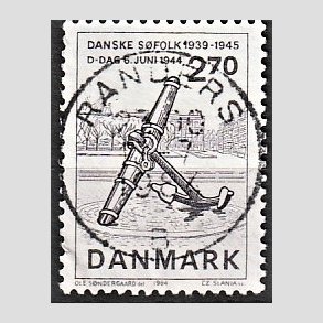 FRIM�RKER DANMARK | 1984 - AFA 805 - Normandiets invation danske skibe - 2,70 Kr. brun - Pragt Stemplet