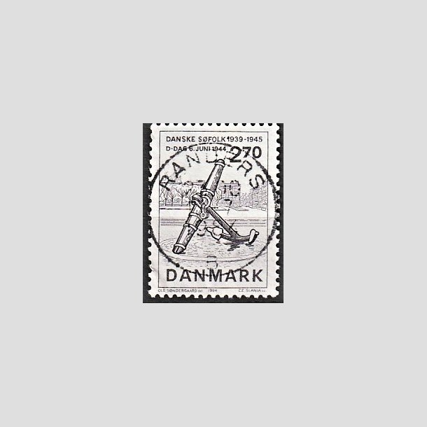 FRIMRKER DANMARK | 1984 - AFA 805 - Normandiets invation danske skibe - 2,70 Kr. brun - Pragt Stemplet