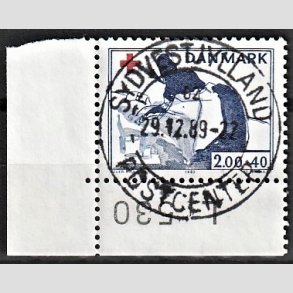 FRIMRKER DANMARK | 1983 - AFA 764 - Dansk Rde Kors - 2,00 Kr. + 40 re rd/bl - Pragt Stemplet