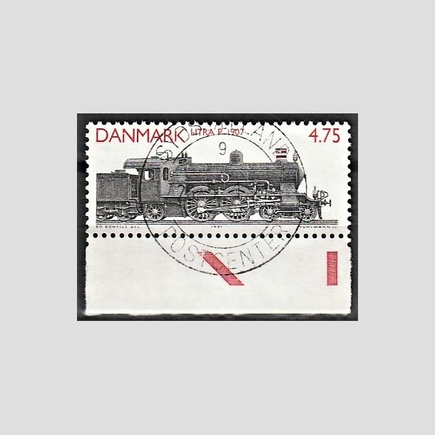 FRIMRKER DANMARK | 1991 - AFA 988 - Lokomotiver - 4,75 Kr. rd/sort - Pragt Stemplet