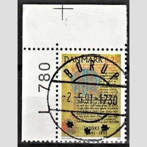 FRIM�RKER DANMARK | 1991 - AFA 991 - Jyske Lov 750 �r. - 8,25 Kr. flerfarvet - Pragt Stemplet