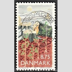 FRIM�RKER DANMARK | 1992 - AFA 1022 - Natur, Milj� og udvikling - 8,75 Kr. flerfarvet - Pragt Stemplet