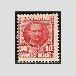 FRIM�RKER DANMARK | 1907 - AFA 55 - Frederik VIII 10 �re r�d - Postfrisk