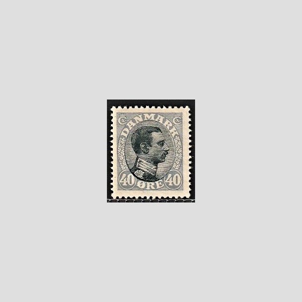 FRIMRKER DANMARK | 1918-20 - AFA 105a - Chr. X 40 re bllilla/sort - Ubrugt