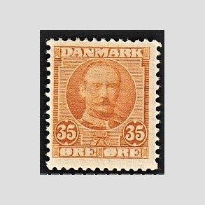 FRIM�RKER DANMARK | 1912 - AFA 63 - Frederik VIII 35 �re orange - Postfrisk