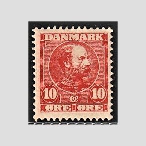 FRIMRKER DANMARK | 1904-05 - AFA 47 - Chr. IX 10 re rd - Ubrugt