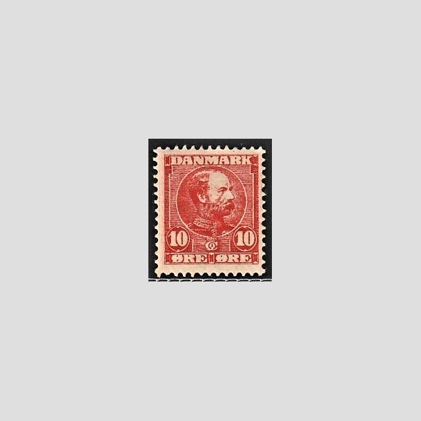 FRIMRKER DANMARK | 1904-05 - AFA 47 - Chr. IX 10 re rd - Ubrugt