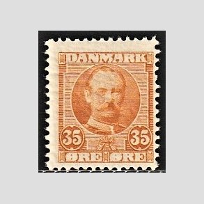 FRIM�RKER DANMARK | 1912 - AFA 63 - Frederik VIII 35 �re orange - Postfrisk