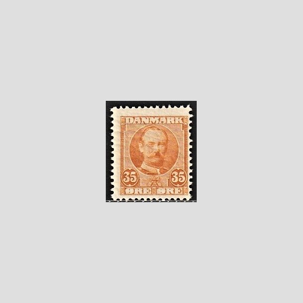 FRIMRKER DANMARK | 1912 - AFA 63 - Frederik VIII 35 re orange - Postfrisk