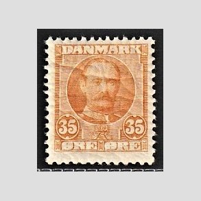 FRIM�RKER DANMARK | 1912 - AFA 63 - Frederik VIII 35 �re orange - Postfrisk