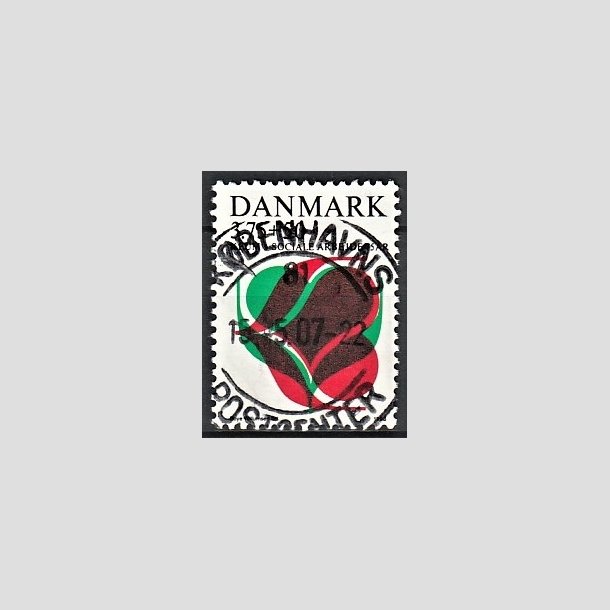 FRIMRKER DANMARK | 1993 - AFA 1052 - KFUM 75 r. - 3,75 Kr. + 50 re rd/grn/sort - Pragt Stemplet