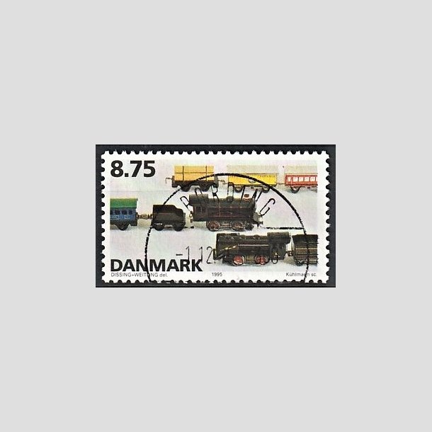 FRIMRKER DANMARK | 1995 - AFA 1105 - Dansk legetj - 8,75 Kr. flerfarvet - Pragt Stemplet