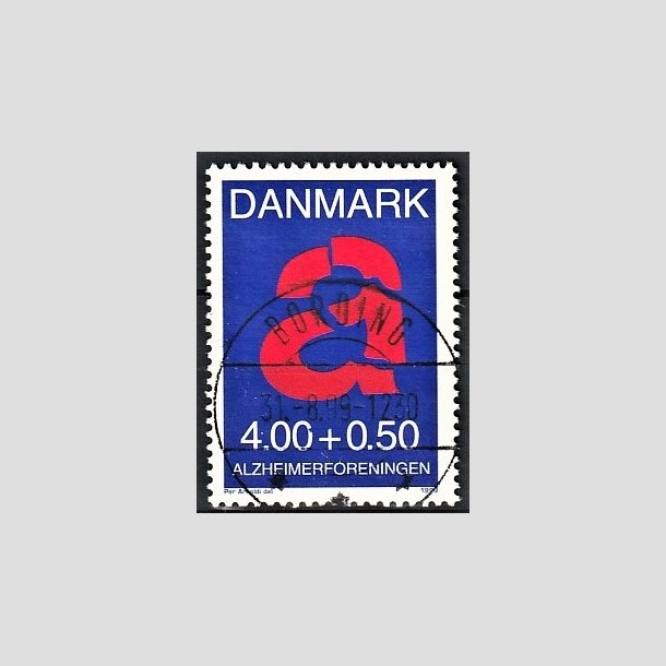 FRIMRKER DANMARK | 1999 - AFA 1220 - Alzheimerforeningen - 4,00 Kr. + 0,50 re rd/bl - Pragt Stemplet