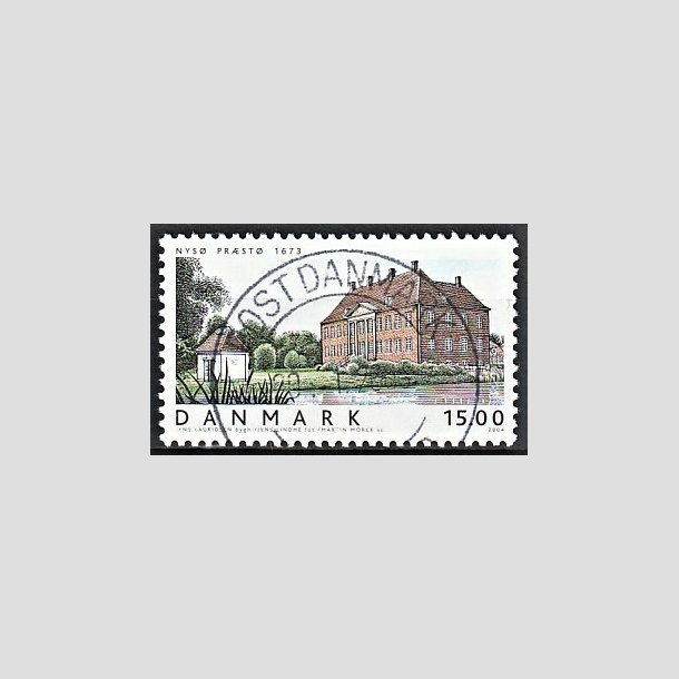 FRIMRKER DANMARK | 2004 - AFA 1382 - Danske boliger III. - 15,00 Kr. flerfarvet - Pragt Stemplet