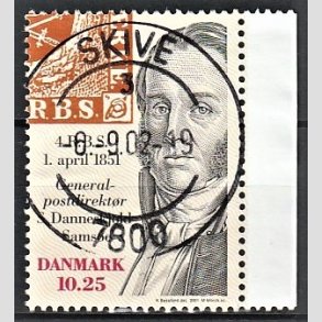 FRIMRKER DANMARK | 2001 - AFA 1279 - Frimrket 150 r - 10,25 Kr. flerfarvet - Lux Stemplet