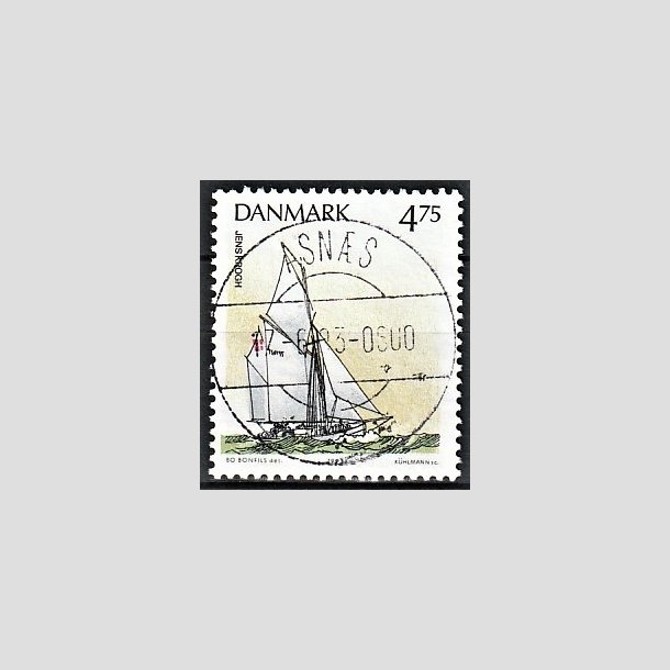 FRIMRKER DANMARK | 1993 - AFA 1046 - Sejlskibe - 4,75 Kr. flerfarvet - Pragt Stemplet Asns