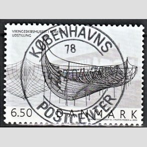 FRIM�RKER DANMARK | 2004 - AFA 1402 - Vikingeskibsmuseet - 6,50 Kr. Udstilling - Pragt Stemplet