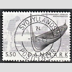 FRIM�RKER DANMARK | 2004 - AFA 1401 - Vikingeskibsmuseet - 5,50 Kr. Udstilling - Pragt Stemplet