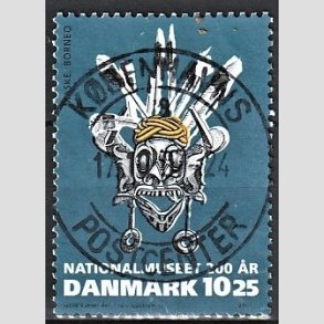 FRIM�RKER DANMARK | 2007 - AFA 1504 - Nationalmuseet 200 �r. - 10,25 Kr. flerfarvet - Pragt Stemplet