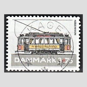 FRIM�RKER DANMARK | 1994 - AFA 1070 - Sporvogne - 3,75 Kr. flerfarvet - Pragt Stemplet Skagen