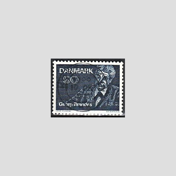 FRIMRKER DANMARK | 1971 - AFA 520 - Georg Brandes - 90 re bl - Lux Stemplet