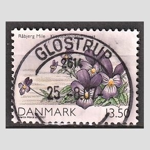 FRIM�RKER DANMARK | 2007 - AFA 1515 - Danmarks natur I - 13,50 Kr. flerfarvet - Pragt Stemplet