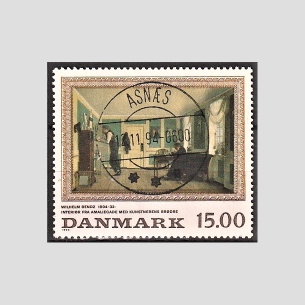 FRIMRKER DANMARK | 1994 - AFA 1082 - Maleriserie 7 - 15,00 Kr. flerfarvet - Pragt Stemplet Asns