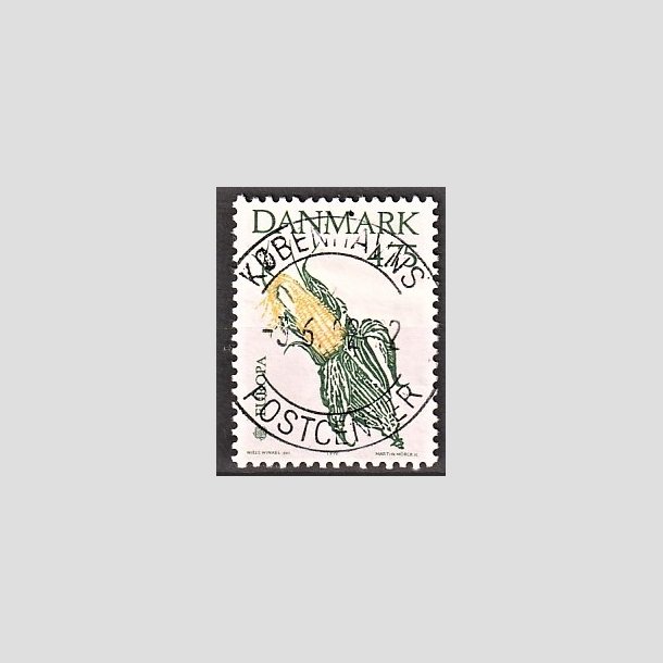 FRIMRKER DANMARK | 1992 - AFA 1015 - Europamrke Columbus - 4,75 Kr. grn/gul - Pragt Stemplet