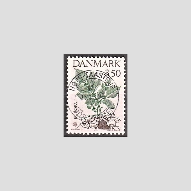 FRIMRKER DANMARK | 1992 - AFA 1014 - Europamrke Columbus - 3,50 Kr. grn/brun - Pragt Stemplet