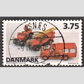 FRIM�RKER DANMARK | 1995 - AFA 1103 - Dansk leget�j - 3,75 Kr. flerfarvet - Pragt Stemplet Asn�s