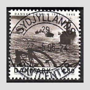 FRIM�RKER DANMARK | 2005 - AFA 1435 - Danske s�folk - 4,50 Kr. Konvoj - Pragt Stemplet