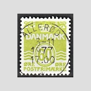 FRIM�RKER DANMARK | 1976 - AFA 617 - B�lgelinie 60 �re lysgr�n - Lux Stemplet