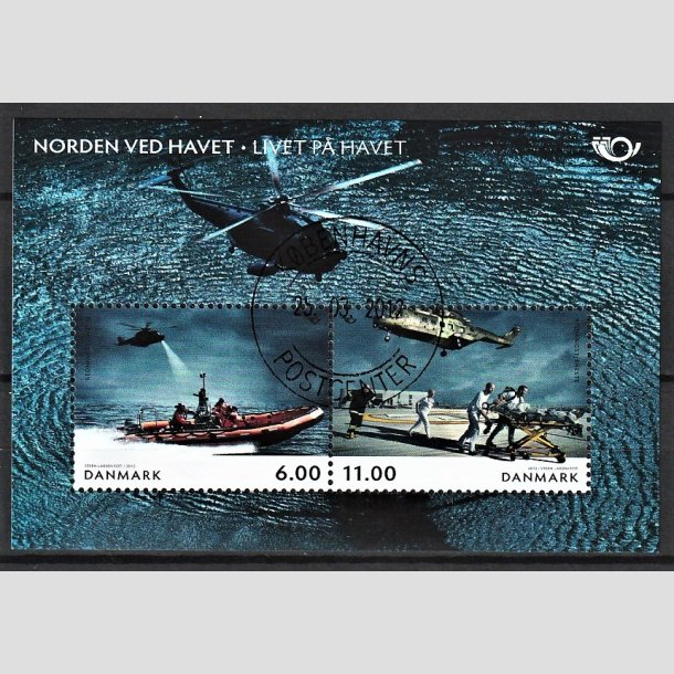 FRIMRKER DANMARK | 2012 - AFA 1700A - Norden ved havet - 17,00 Kr. flerfarvet Miniark - Pragt Stemplet