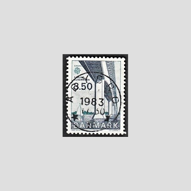 FRIMRKER DANMARK | 1983 - AFA 779 - EU Bygningskunst - 3,50 Kr. bl/grnbl - Pragt Stemplet