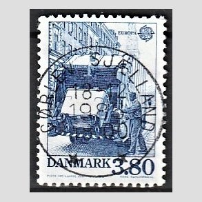 FRIM�RKER DANMARK | 1986 - AFA 871 - Europam�rker Natur- og milj� - 3,80 Kr. bl� - Pragt Stemplet G�rlev Sj�lland