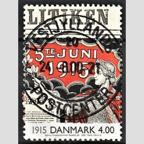 FRIMRKER DANMARK | 2000 - AFA 1250 - 1900-tallet serie 2 - 4,00 Kr. Avisforside - Pragt Stemplet