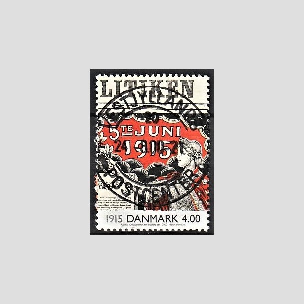 FRIMRKER DANMARK | 2000 - AFA 1250 - 1900-tallet serie 2 - 4,00 Kr. Avisforside - Pragt Stemplet