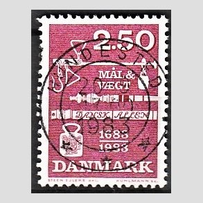 FRIM�RKER DANMARK | 1983 - AFA 780 - M�ling og vejning - 2,50 Kr. r�d - Pragt Stemplet Hundested