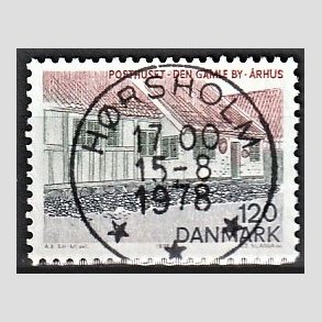 FRIM�RKER DANMARK | 1978 - AFA 661 - Midtjylland - 120 �re flerfarvet - Pragt Stemplet H�rsholm