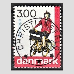 FRIM�RKER DANMARK | 1988 - AFA 911 - Europam�rker - 3,00 Kr. flerfarvet - Pragt Stemplet
