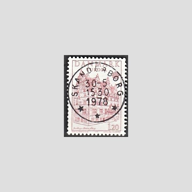 FRIMRKER DANMARK | 1978 - AFA 658 - Europamrker - 1,20 Kr. rd - Pragt Stemplet Skanderborg