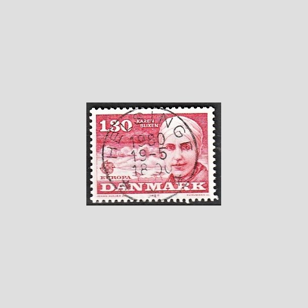 FRIMRKER DANMARK | 1980 - AFA 695 - Europamrker - 1,30 Kr. rd - Pragt Stemplet