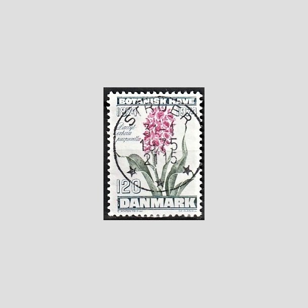 FRIMRKER DANMARK | 1974 - AFA 578 - Botanisk Have 100 r. - 120 re blgrn/violet/grn - Pragt Stemplet Struer