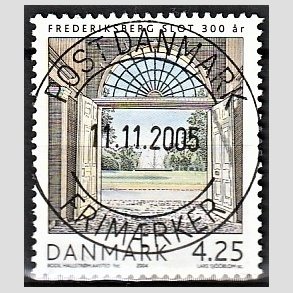 FRIM�RKER DANMARK | 2004 - AFA 1391 - Frederiksberg Slot - 4,25 Kr. flerfarvet - Pragt Stemplet