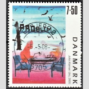 FRIMRKER DANMARK | 2005 - AFA 1441 - Frimrkekunst 8. - 7,50 Kr. John Krner - Pragt Stemplet