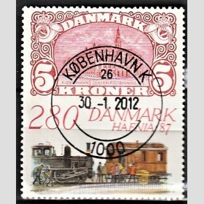 FRIMRKER DANMARK | 1987 - AFA 888 - Hafnia 87 - 2,80 Kr. flerfarvet - Lux Stemplet